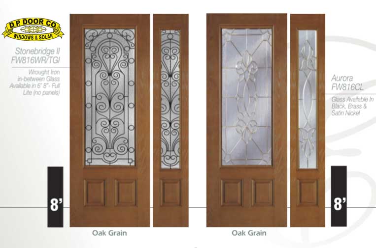 8ft tall doors fiberglass