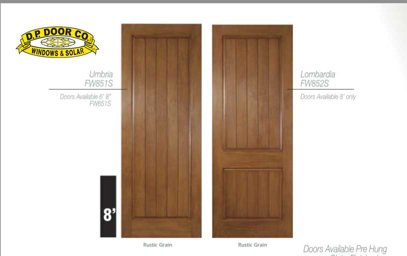 eight foot tall fiberglass doors