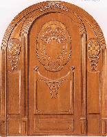 curved_carved entry door