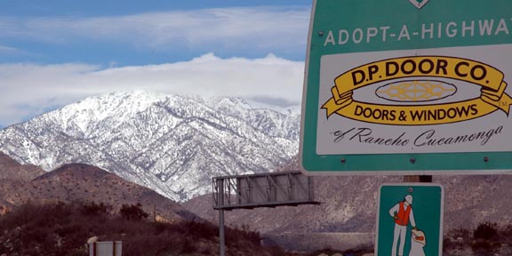 our adopt a highway sign